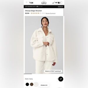 Sherpa Edge Shacket size S